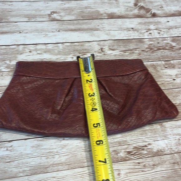 Lauren Merkin Brown Snake Patterned Clutch - Picture 4 of 8